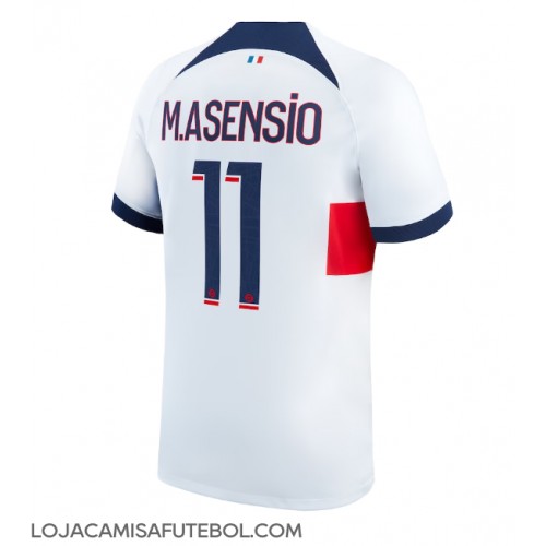Camisa de Futebol Paris Saint-Germain Marco Asensio #11 Equipamento Secundário 2023-24 Manga Curta